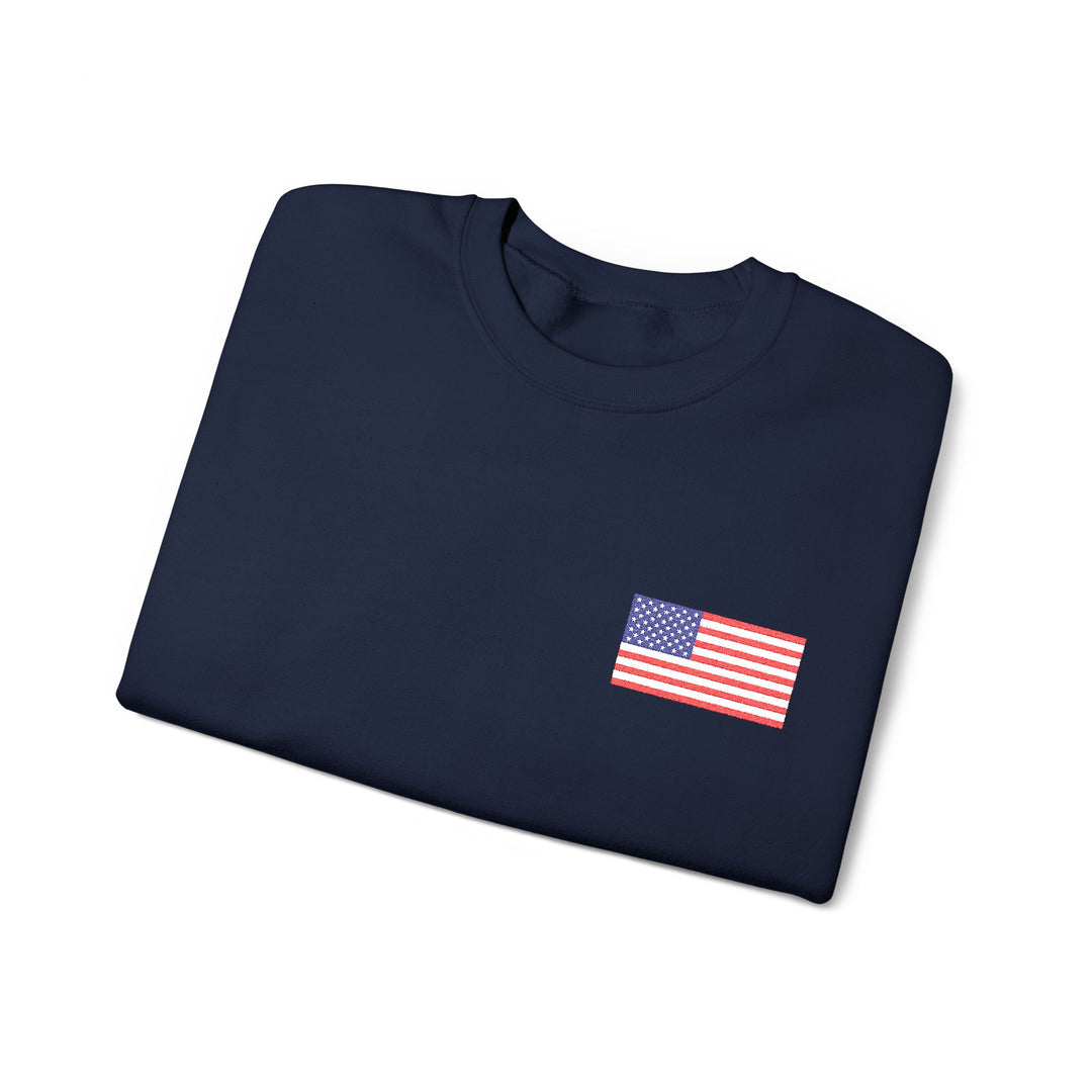One Nation Outfitter American Flag crew neck