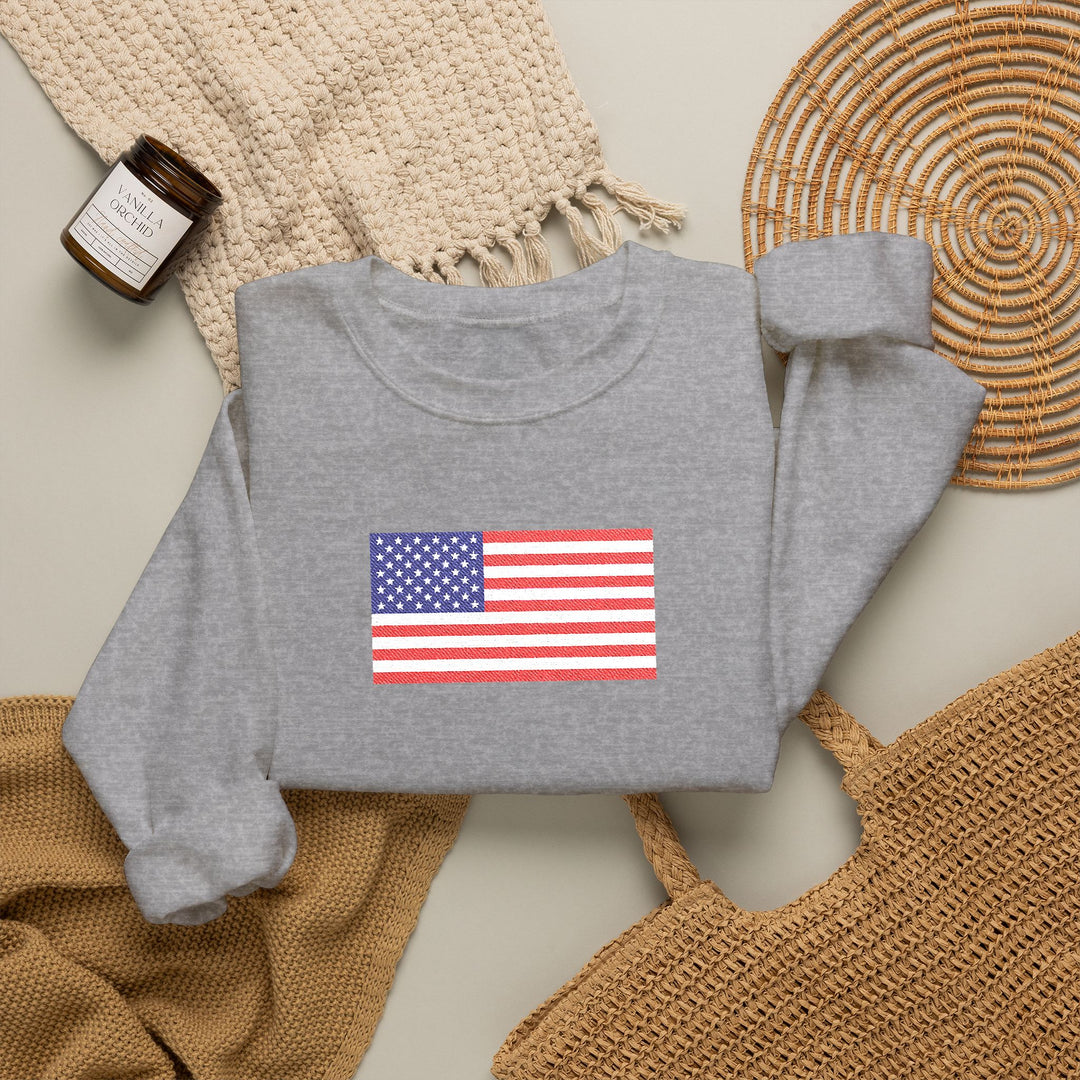 One Nation Outfitter- American Flag Crew Neck