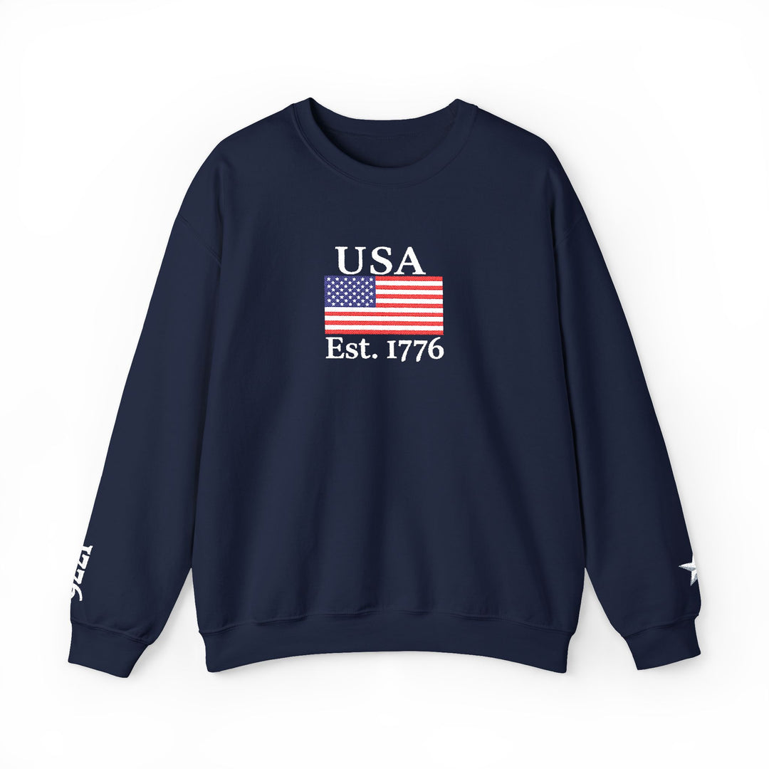 One Nation Outfitter - Navy USA 1776 crew neck
