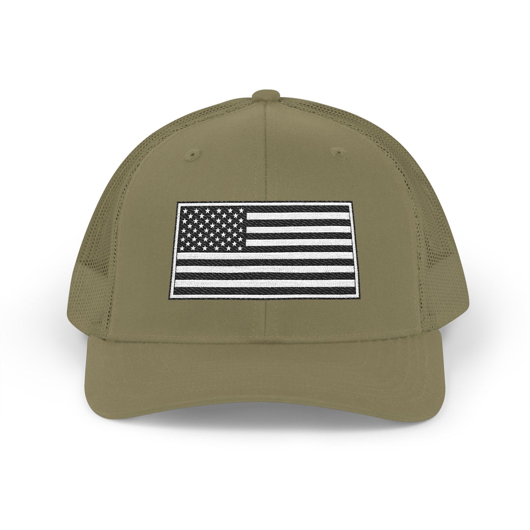 One Nation Outfitter - Black &amp; White American Flag Hat