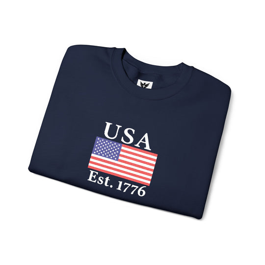 One Nation Outfitter - Navy USA 1776 crew neck