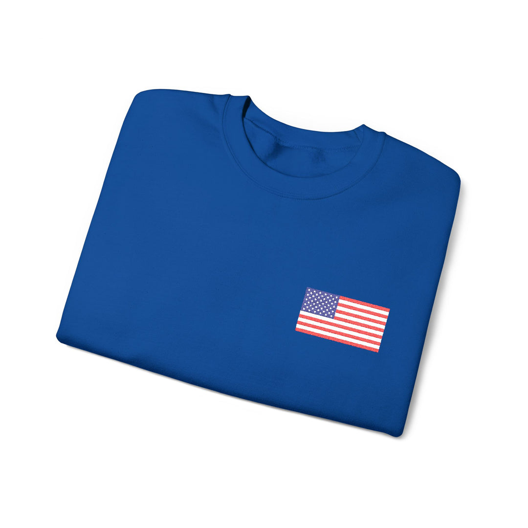One Nation Outfitter American Flag crew neck