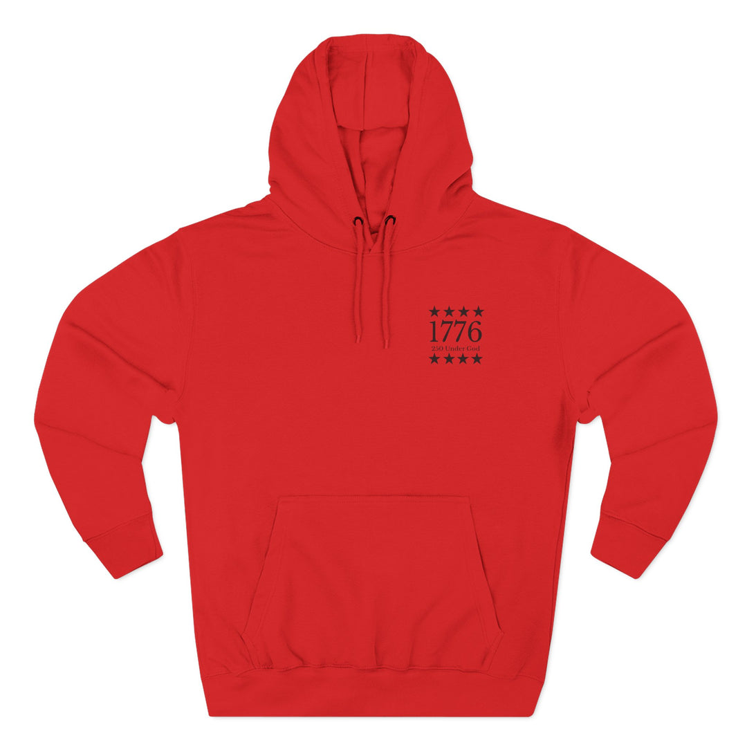 1776 Patriotic Hoodie — Minimalist American History Pullover