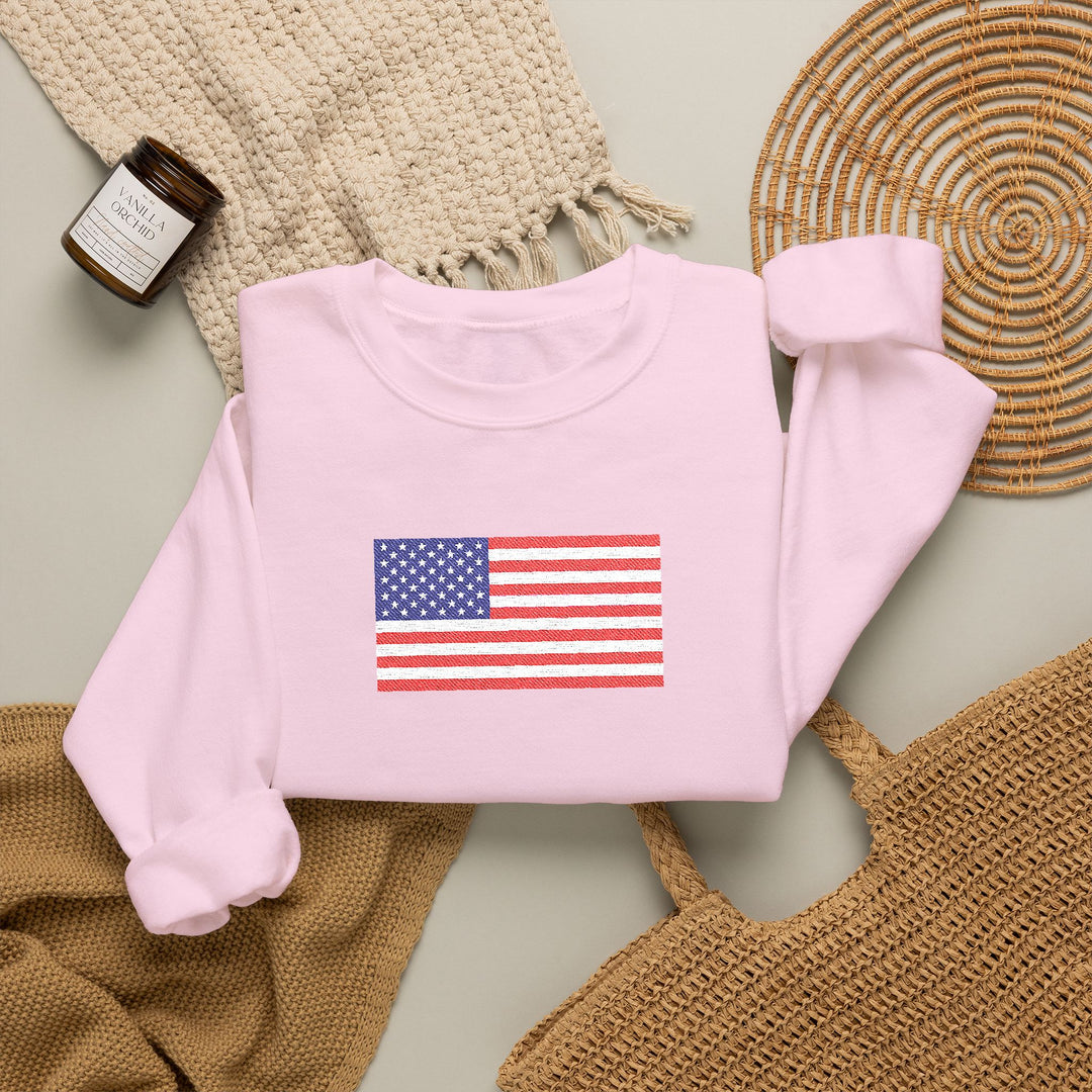 One Nation Outfitter- American Flag Crew Neck