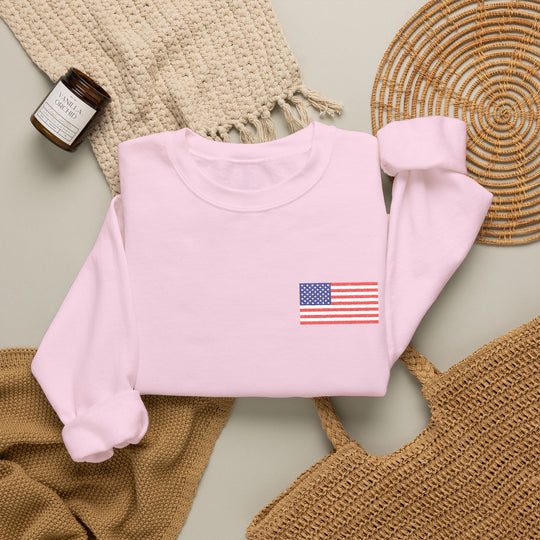 One Nation Outfitter American Flag crew neck