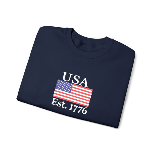 One Nation Outfitter - Navy USA 1776 crew neck