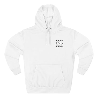 1776 Patriotic Hoodie — Minimalist American History Pullover