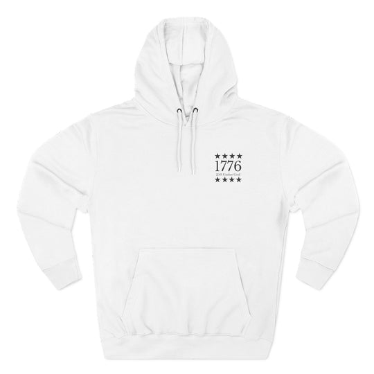 1776 Patriotic Hoodie — Minimalist American History Pullover