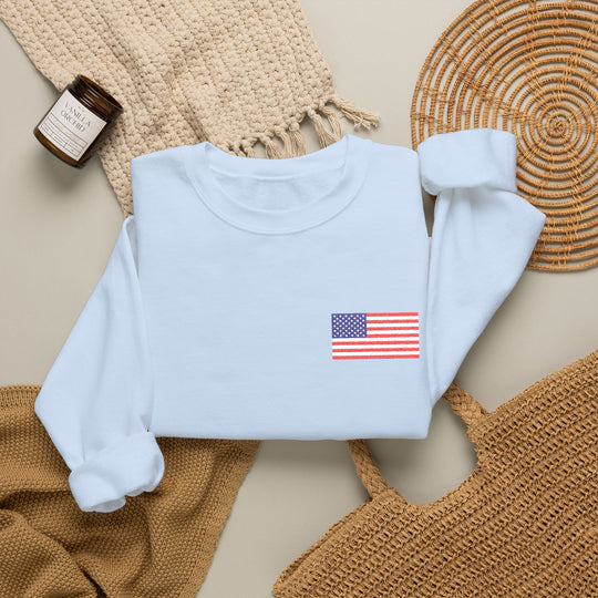 One Nation Outfitter American Flag crew neck