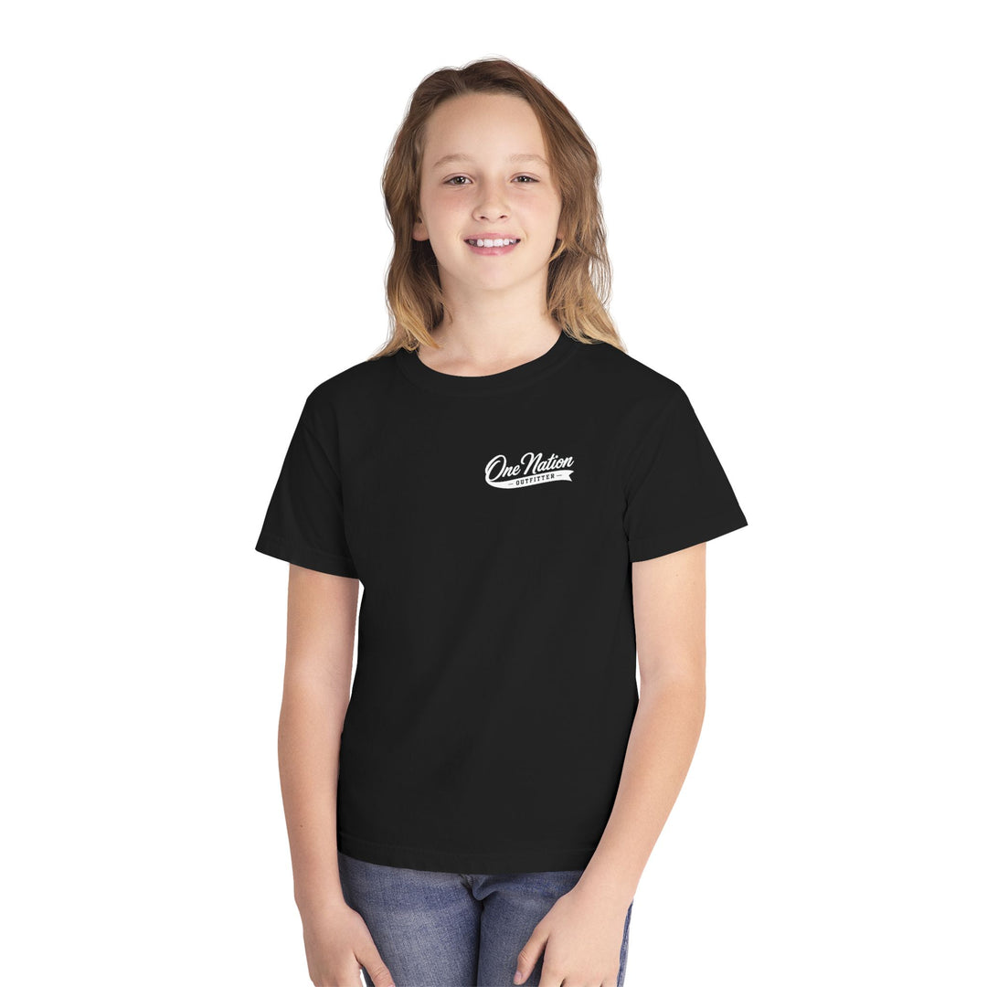 Youth One Nation Outfitter — "Born to Be Free" Eagle Graphic Tee