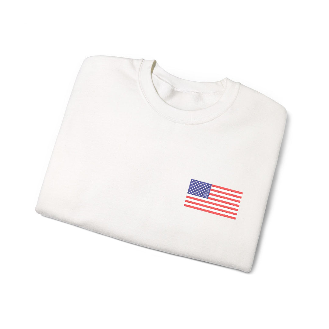 One Nation Outfitter American Flag crew neck