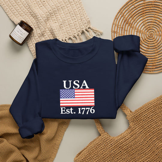 One Nation Outfitter - Navy USA 1776 crew neck