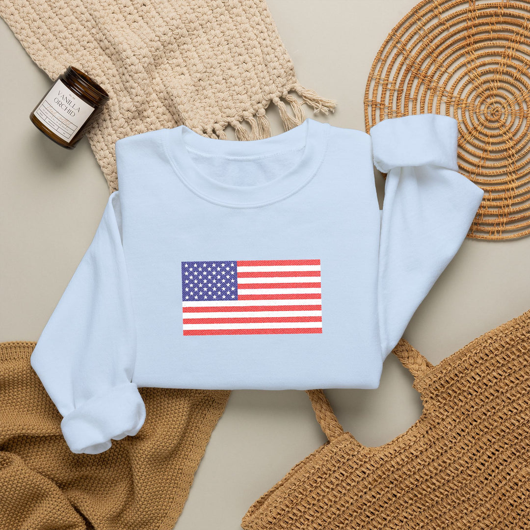 One Nation Outfitter- American Flag Crew Neck