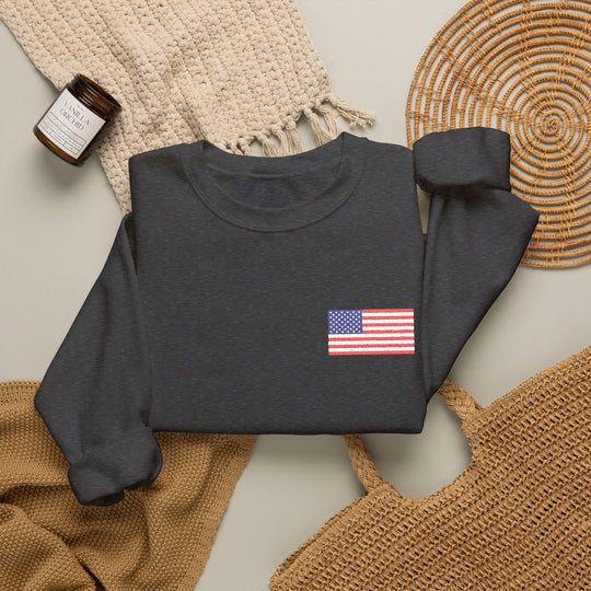 One Nation Outfitter American Flag crew neck