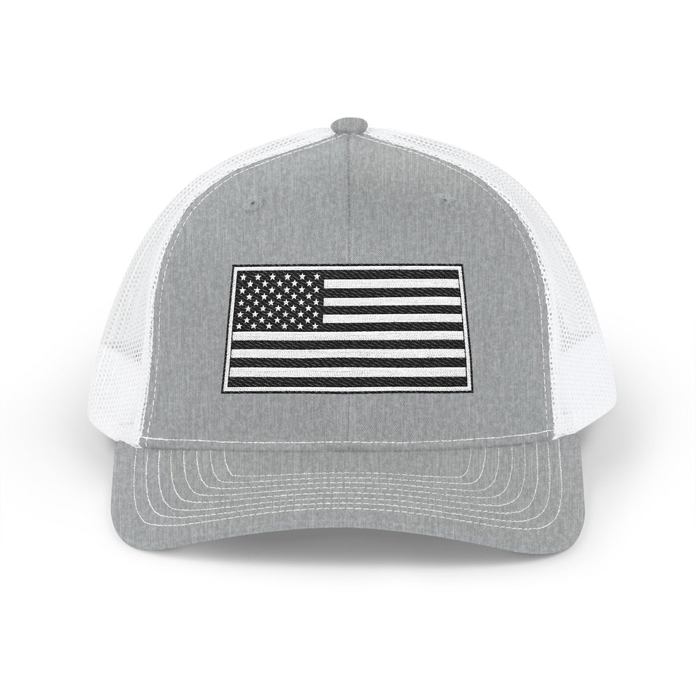 One Nation Outfitter - Black & White American Flag Hat