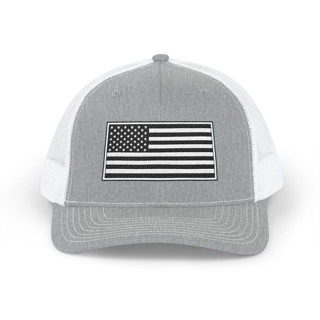 One Nation Outfitter - Black &amp; White American Flag Hat