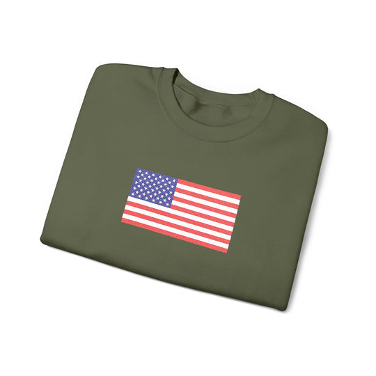 One Nation Outfitter- American Flag Crew Neck