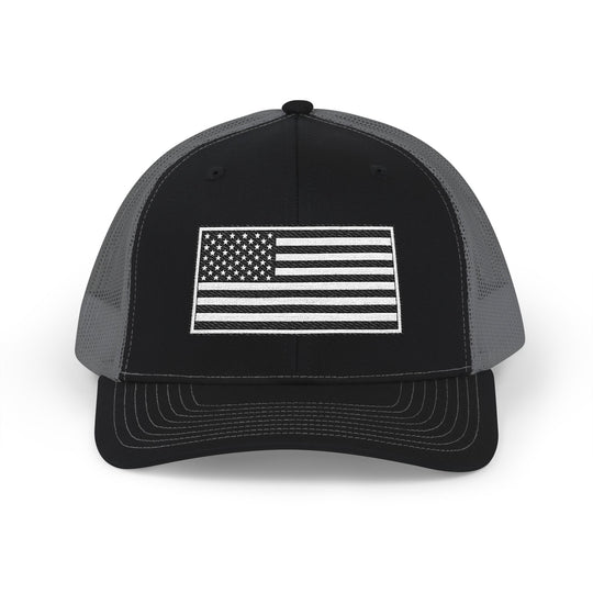 One Nation Outfitter - Black &amp; White American Flag Hat