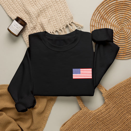 One Nation Outfitter American Flag crew neck