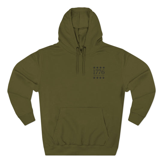 1776 Patriotic Hoodie — Minimalist American History Pullover