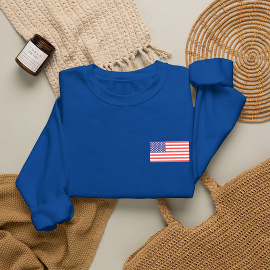 One Nation Outfitter American Flag crew neck
