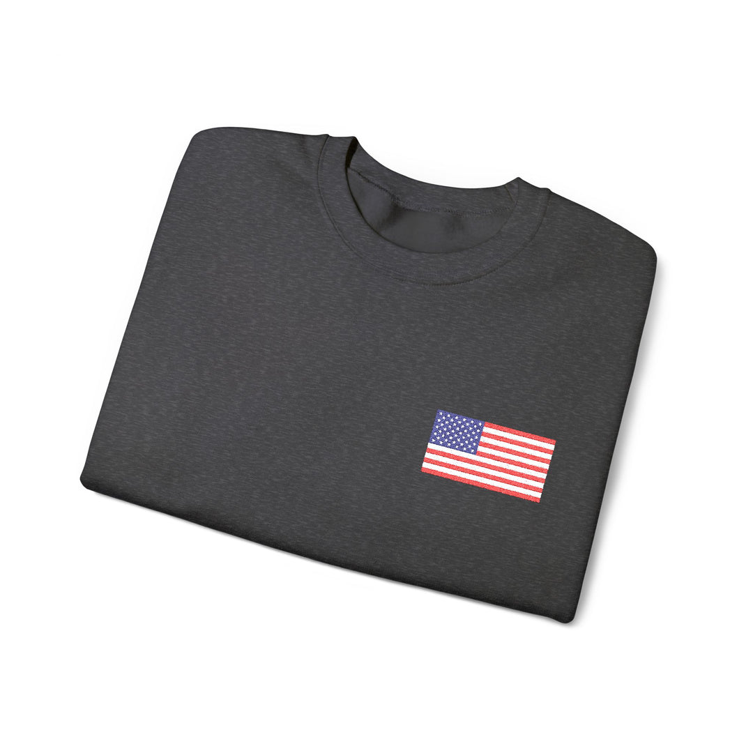 One Nation Outfitter American Flag crew neck
